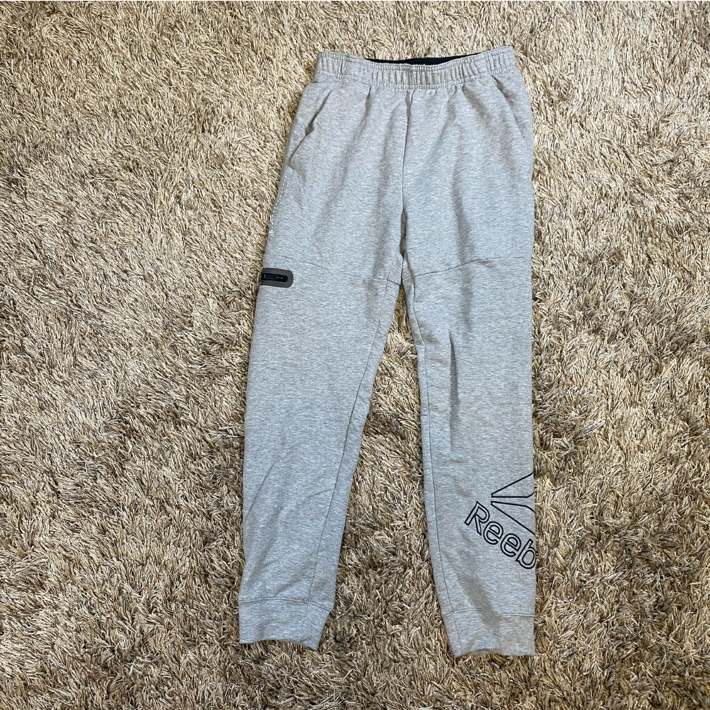 Reebok Light Gray Joggers Sweat Pants